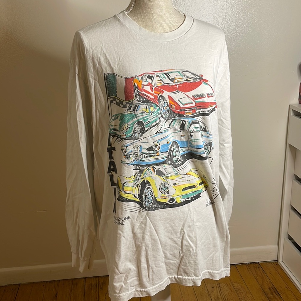 Brandy Melville J Galt Long Sleeve Car Tee